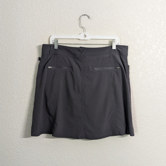 L.L.Bean Woman Dark Gray Performance Active Mini Skirt Skort Tennis Fitness 12 - Picture 3 of 12